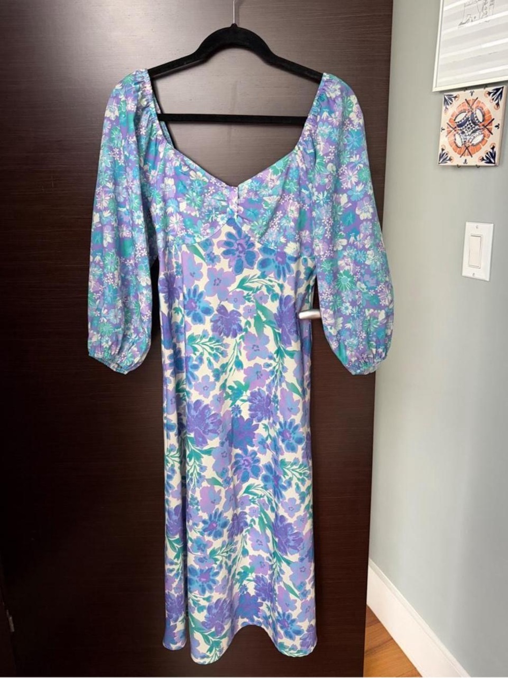 Louna Midi Dress in Floral Print